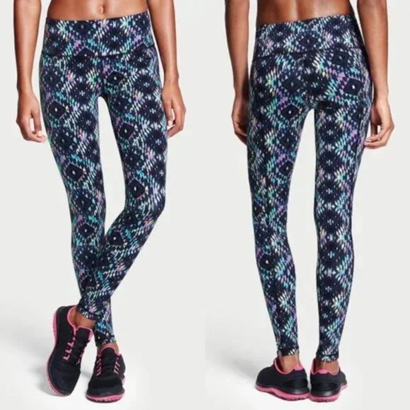 Victoria's Secret VSX SPORT | "Mayan Temple" Knockout Leggings | Size Medium - Picture 1 of 10